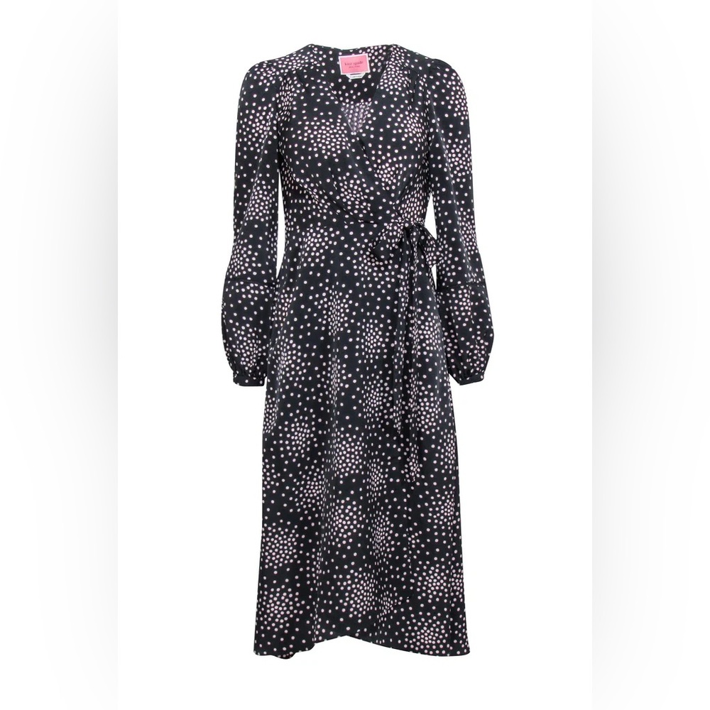 Kate Spade Festive Confetti Wrap Dress - Picture 3 of 7